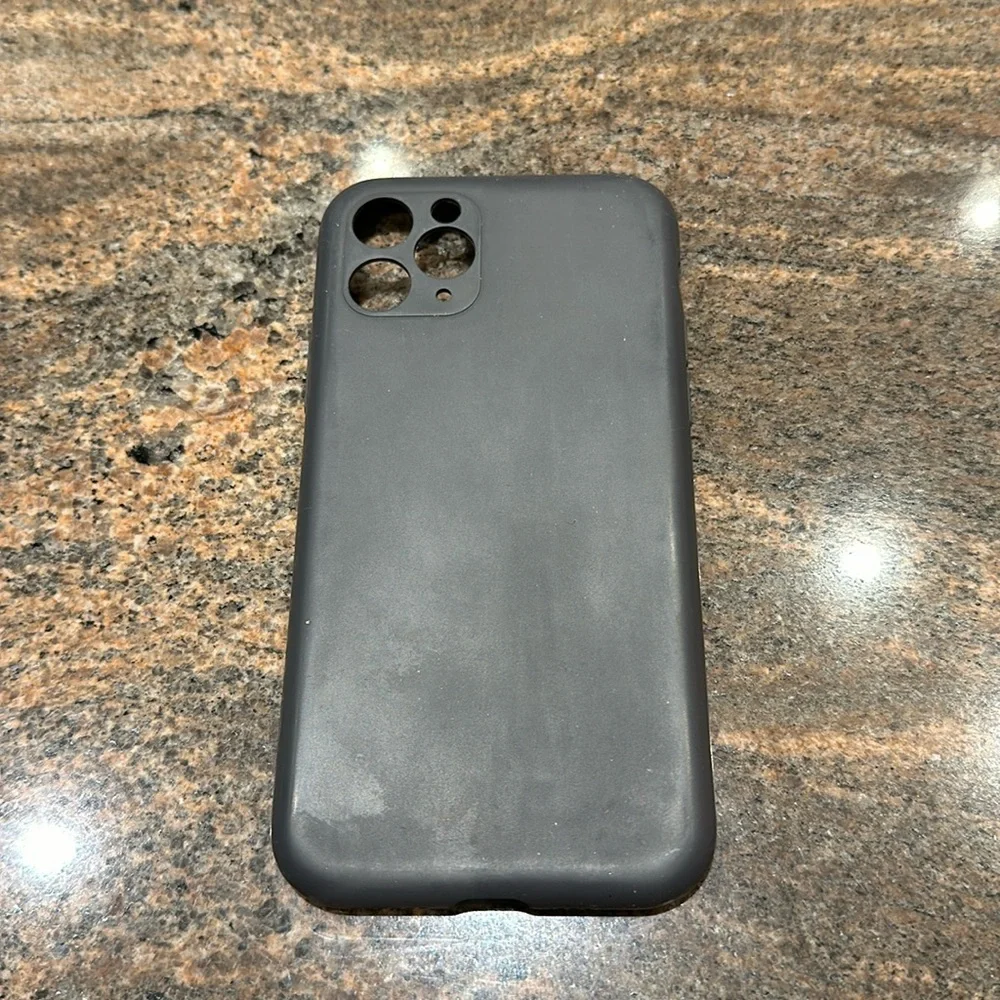 iPhone 11Pro Silicone Case by Cordking - Black